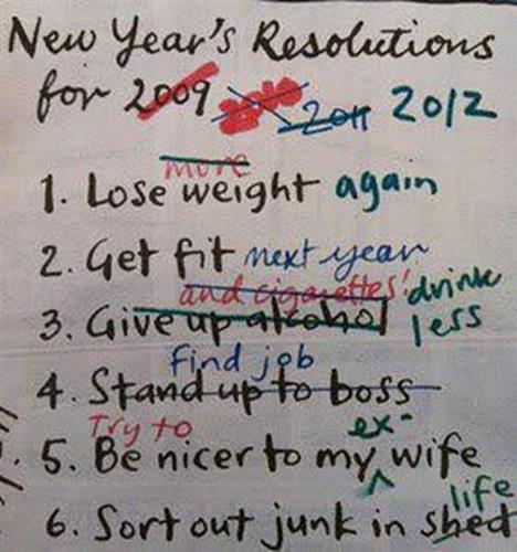 MY NEW YEAR'S RESOLUTIONS